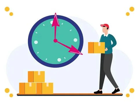 Shipping Updates Concept Illustration Stock Illustration