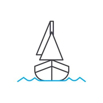 Shipping vector thin line stroke icon. Shipping outline illustration, linear Stock Illustration