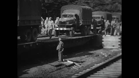 Shipping Off To War 1946 Stock Footage 217988387