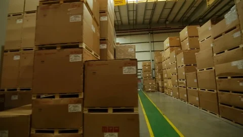 Shipping warehouse 3 Video stock 122996621