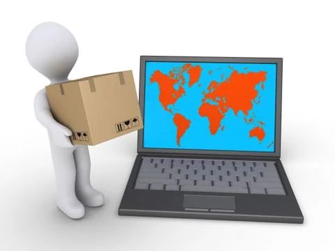 Shipping to the whole world Stock Illustration