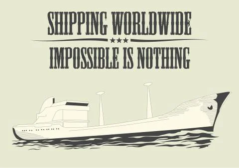 Shipping worldwide Stock Illustration
