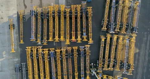 Shipping Yard, Train Yard, Port in South East Portland Oregon Stock Footage 128440930