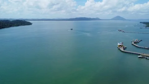 Ships that are loading passengers at the port to cross the ocean and other .. Stock Footage 249745883
