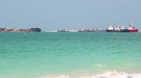 Ships at berth,seaport Stock Footage 36421474
