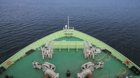 Ships bow Stock Footage 7340174