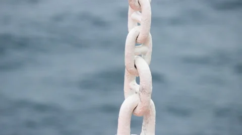 Ships chain Stock Footage 34905360