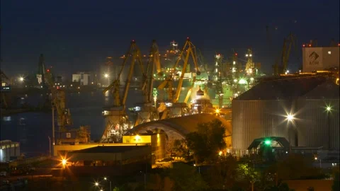 Ships Crane Loading Stock Footage 168363898