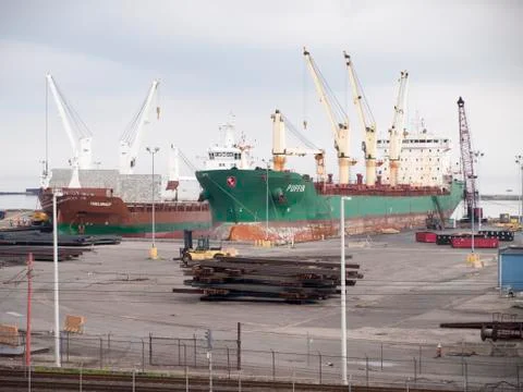 Ships in dock 写真素材