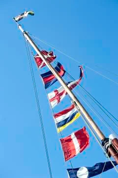 Ships Flags Stock Photos