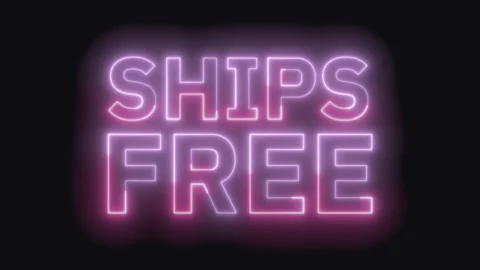 Ships Free Text Seamless Loop 4K Stock Footage 307683309