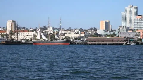 Ships in the Harbor Video stock 20706751