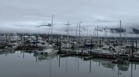 SHIPS IN HARBOR Video stock 44554278