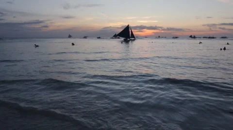 Ships on the Horizon Stock Footage 58913650