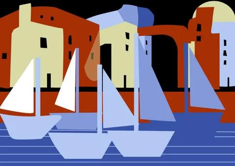 Ships Stock Illustration