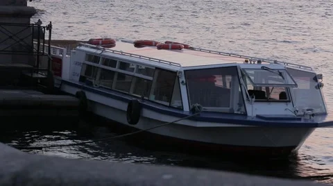 Ships on the Neva Stock Footage 63450449