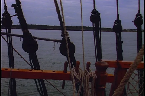 Ship's rigging Stock Footage 86751905