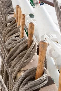 Ship's rigging Stock Photos