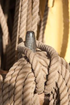 Ship's rigging Stock Photos