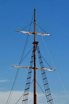 Ship's rigging Stock Photos
