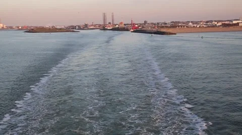 The ship's wake Stock Footage 63350753
