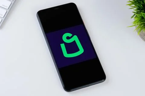 Shipt: Same Day Delivery app logo on a smartphone screen Stock Photos
