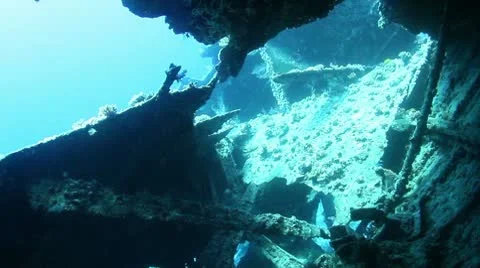 Shipwreck Dunraven Stock Footage 10730162