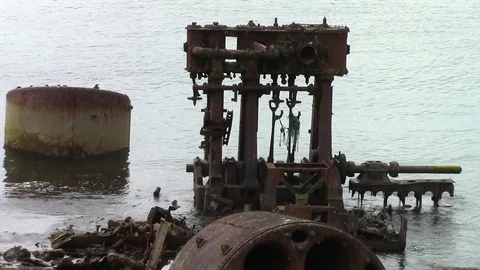 Shipwreck Stock Footage 95637890