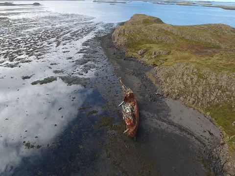 Shipwreck Iceland Video stock 69888484