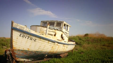 Shipwreck on Land - Edith Stock Footage 48871168
