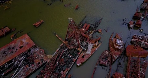 Shipwreck Pieces Video stock 86873918