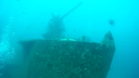 Shipwreck in the sea, Thailand Vídeo Stock 246785997