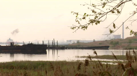 Shipwreck20 tanker bridge Stock Footage 176868
