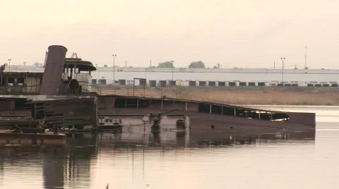 Shipwreck26 warehouse Video stock 174681