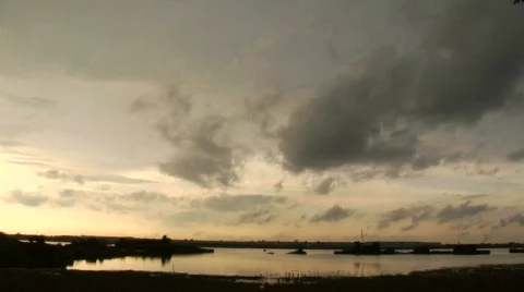 Shipwreck8 and sunset Stock Footage 189796