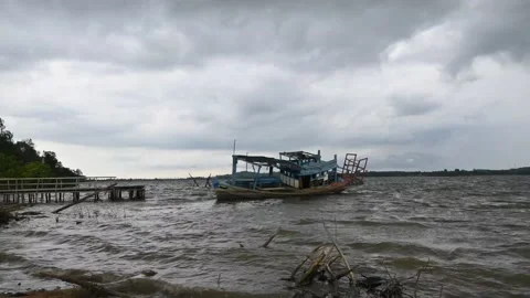 Shipwrecked ship Video stock 131602287