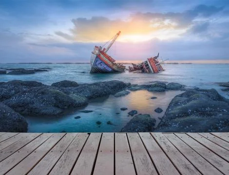 Shipwrecks 库存照片