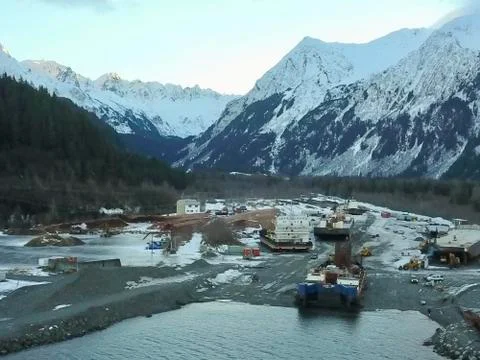 Shipyard in Alaska Stock Photos