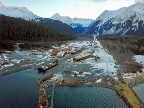 Shipyard in Alaska Stock Photos