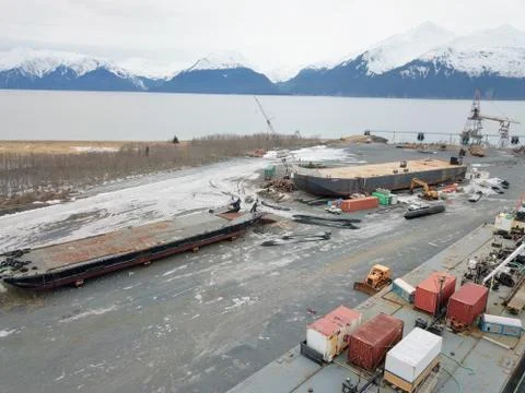 Shipyard in Alaska Stock Photos