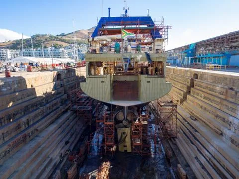 Shipyard in Cape Town Stock Photos