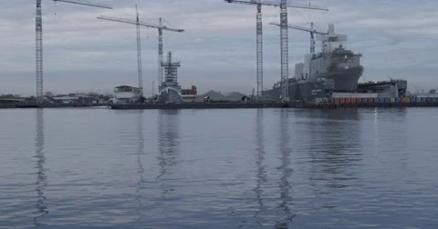 Shipyard Cargo Stock Footage 44620074