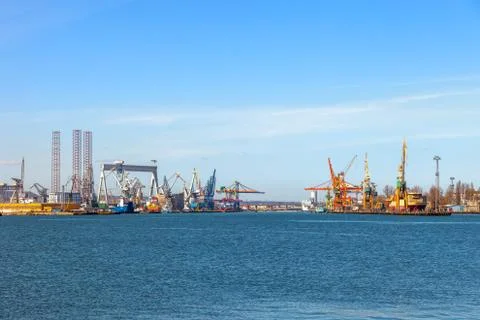 Shipyard of Gdynia Stock Photos