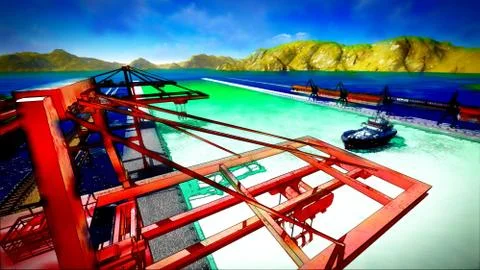 Shipyard Illustrazione stock