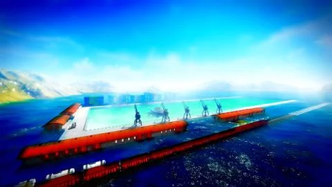 Shipyard Stock Illustration