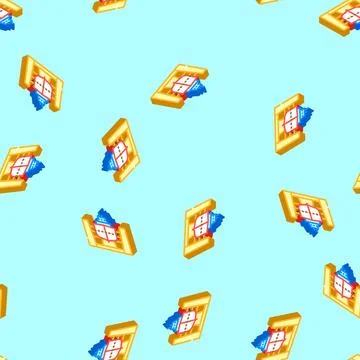 Shipyard manufacturing process isometric icon seamless pattern Stock Illustration