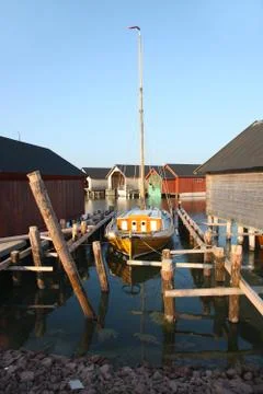 Shipyard in Marienhamn Stock Photos