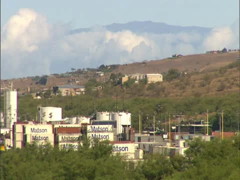 Shipyard with Mauna Kea 스톡 동영상 22245021