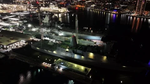 Shipyard - Norfolk, VA Vídeos de archivo 336392017