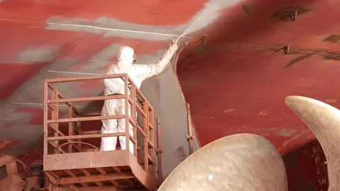 ShipYard Propelers 4K Stock Footage 77359242